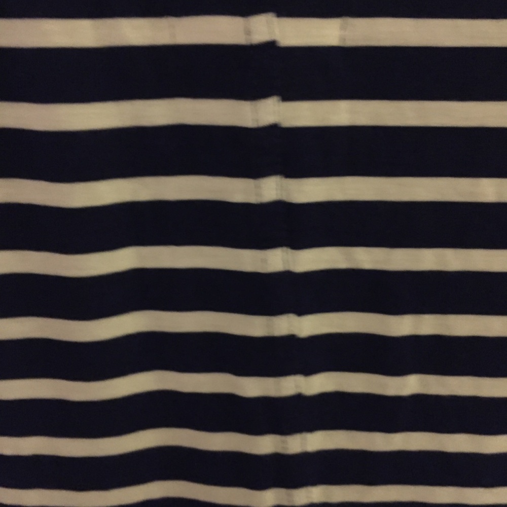Blush Stripped Top. Size Medium - Picture 3 of 5
